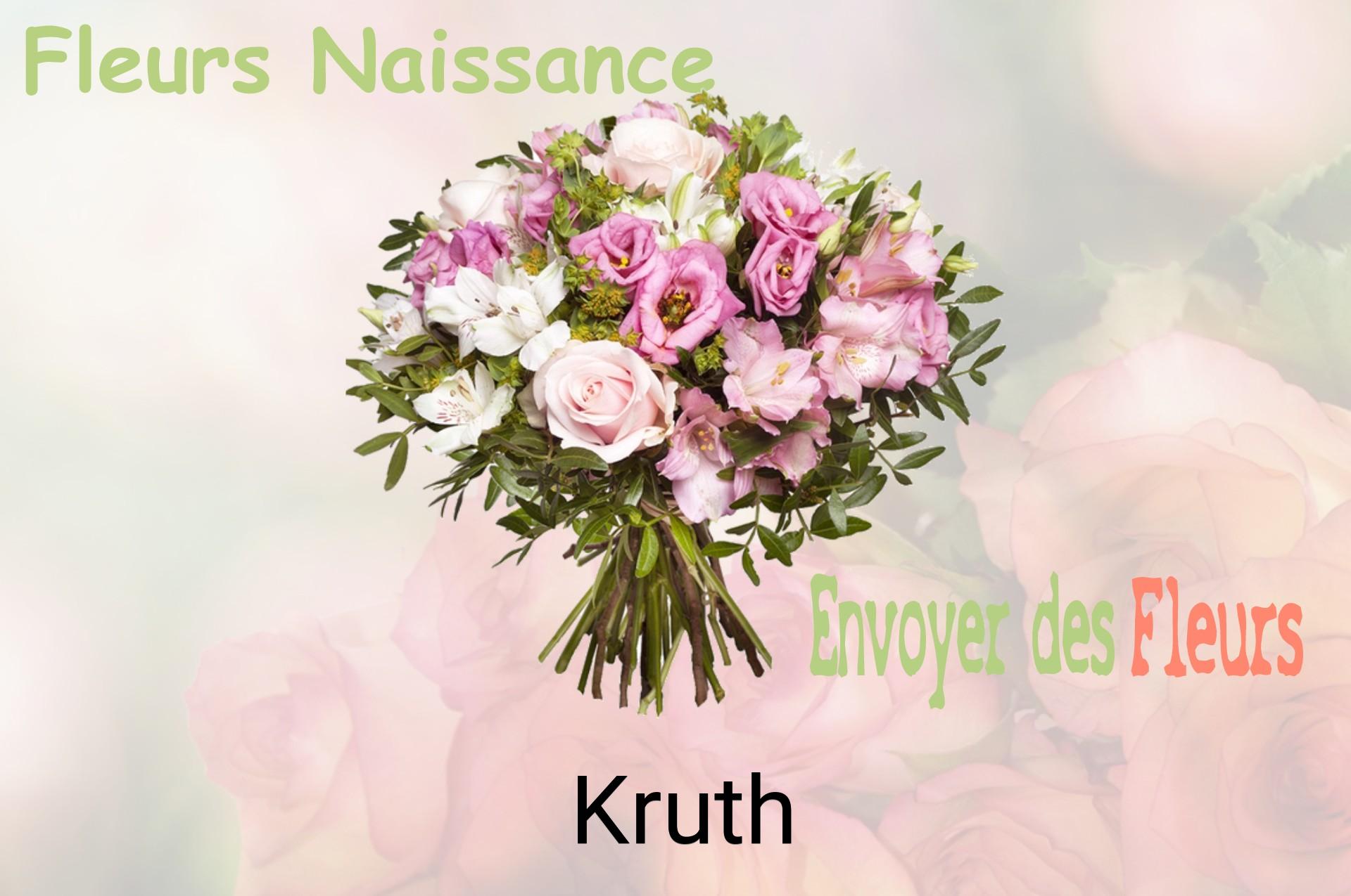 Bouquet de fleurs de naissance livré à Kruth