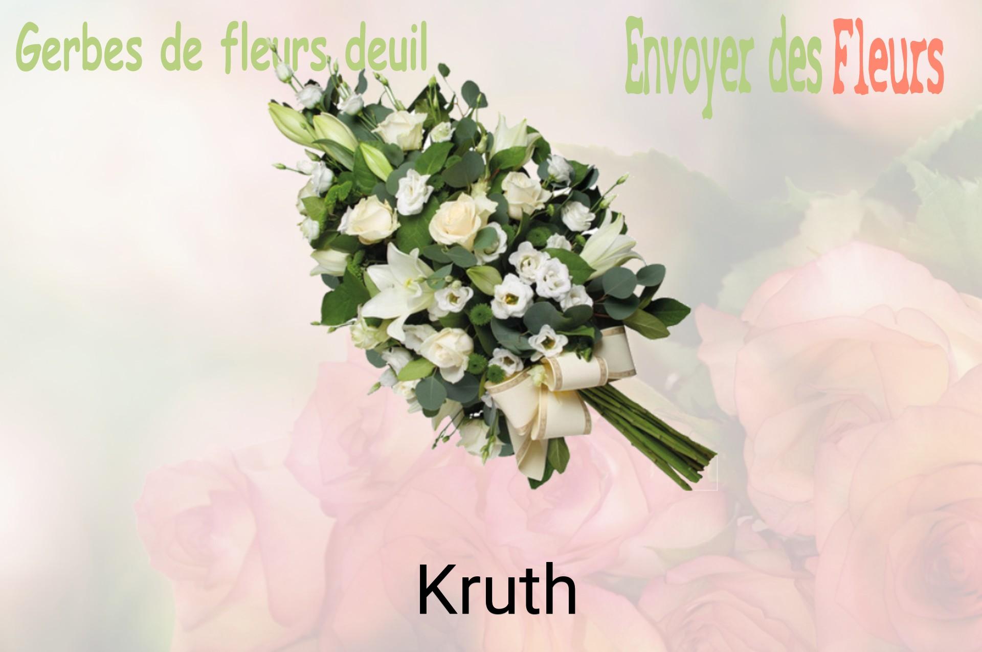 Gerbe de fleurs de deuil livrée à Kruth
